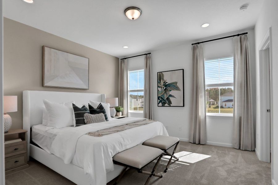 Furnished interior in a model home at Brandon Lakes at Silver Landing in St. Augustine (Image 30).