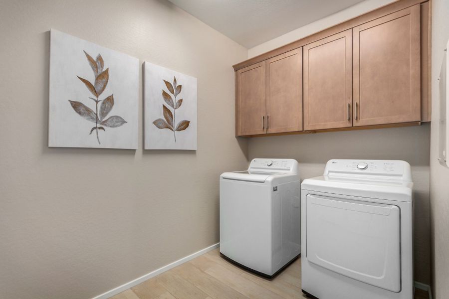 Furnished interior in a model home at Agave Springs at Teravalis in Buckeye (Image 45).