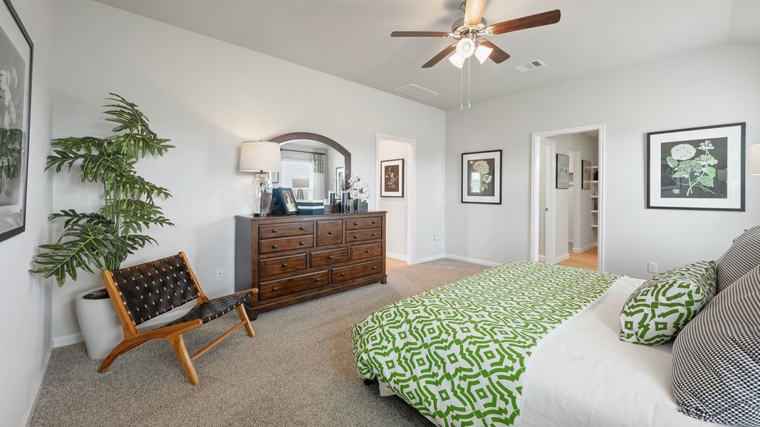 Furnished interior in a model home at Pleasant Hill in Bryan (Image 24).