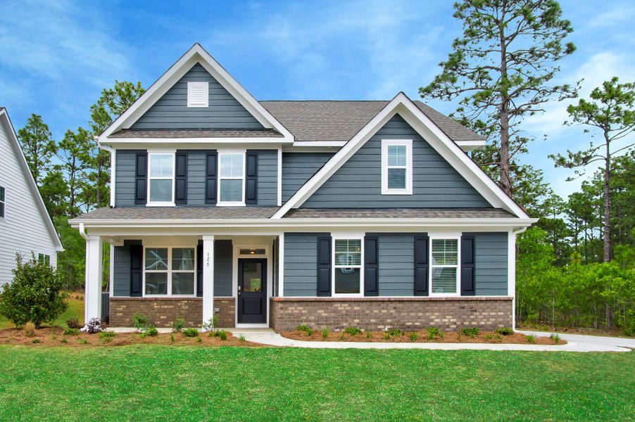 Front exterior of a home in the Legacy Lakes community, located in Aberdeen, NC (Image 11).