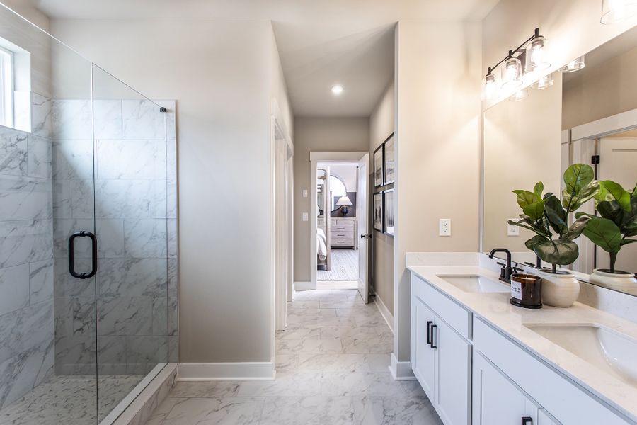 Furnished interior in a model home at Easton Walk in Lawrenceville (Image 9). Furnished interior in a model home at Easton Walk in Lawrenceville (Image 9).
