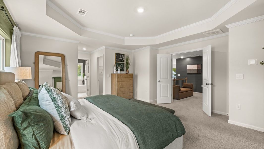 Furnished interior in a model home at Haven Abbey in Cumming (Image 52).