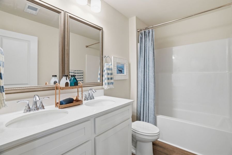 Furnished interior in a model home at Towns at Lake Greenwood in Greenwood (Image 25).