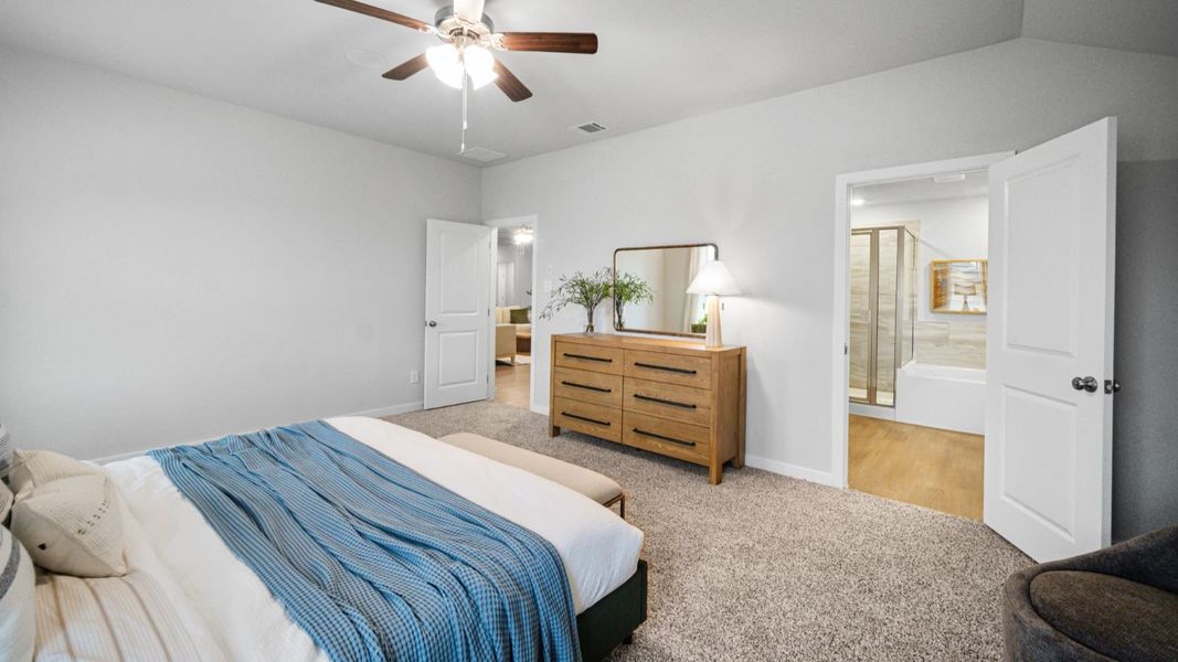 Furnished interior in a model home at Salem Crossing in Victoria (Image 22). Furnished interior in a model home at Salem Crossing in Victoria (Image 22).