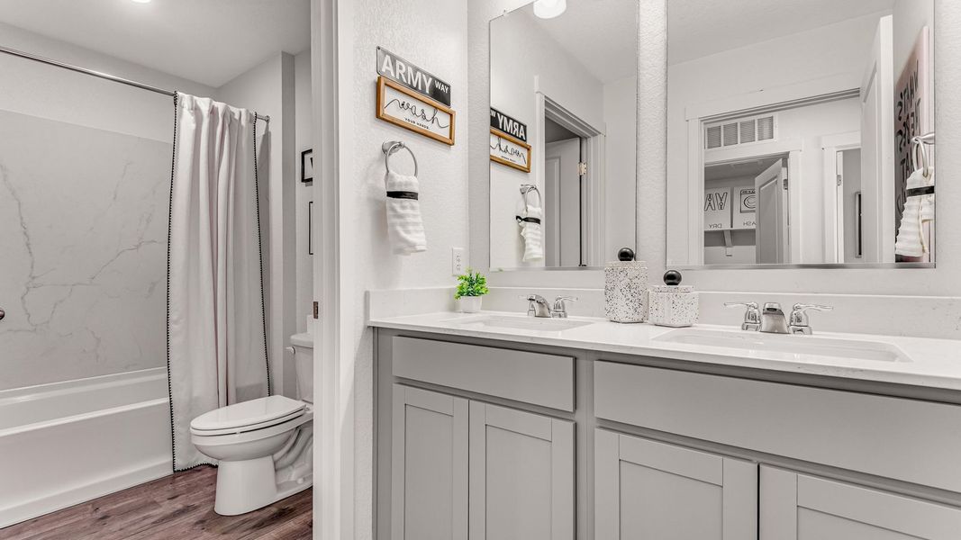 Furnished interior in a model home at The Ridge at Lorson Ranch in Colorado Springs (Image 10).