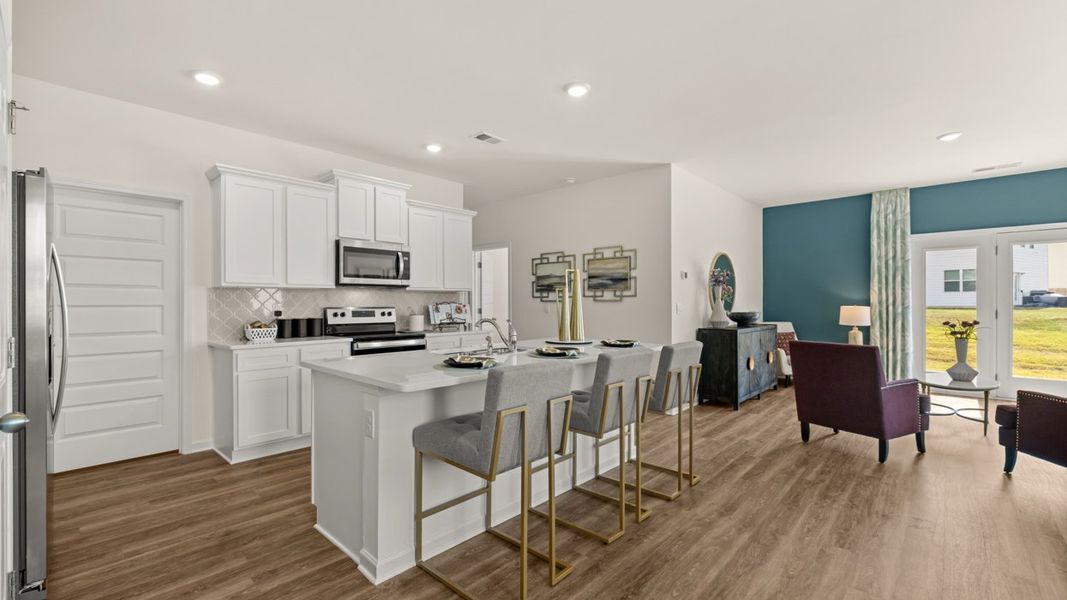 Furnished interior in a model home at Shoal Creek in Hampton (Image 4).