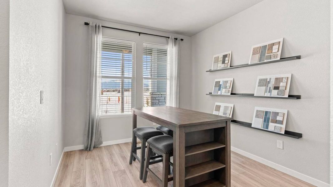 Furnished interior in a model home at Aspen Meadows-4 in Colorado Springs (Image 18).