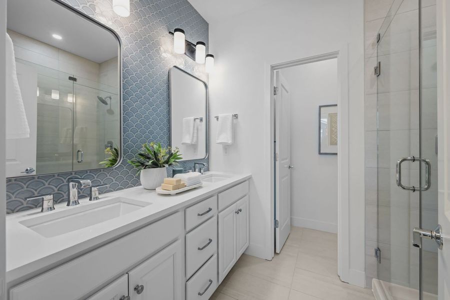 Furnished interior in a model home at Westminster Station in Westminster (Image 12). Furnished interior in a model home at Westminster Station in Westminster (Image 12).