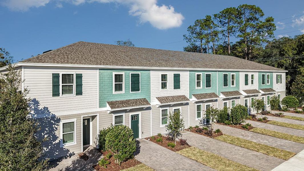 Front exterior of a home in the Sabal Terrace community, located in Jacksonville, FL (Image 1).