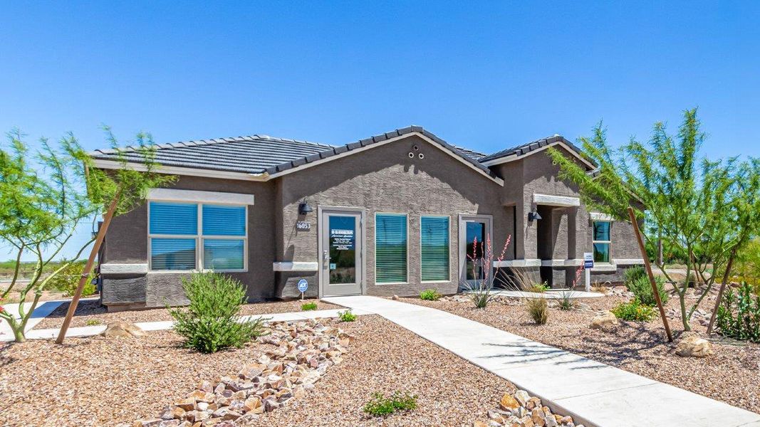 Front exterior of a home in the Sahuarita Acres community, located in Sahuarita, AZ (Image 14).