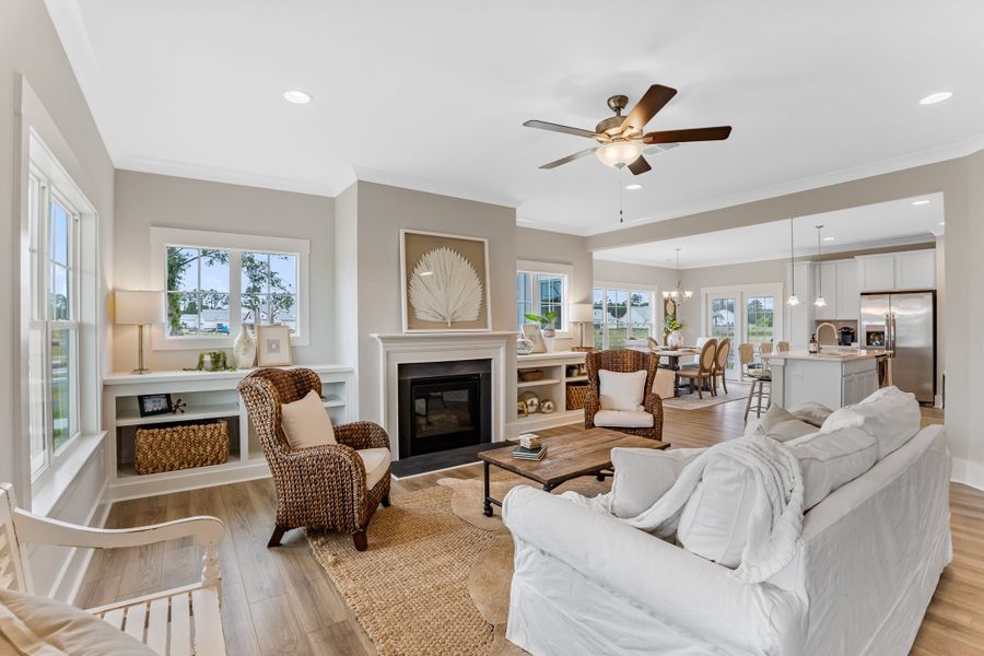 Furnished interior in a model home at The Sanctuary at Sunset Beach in Sunset Beach (Image 17).