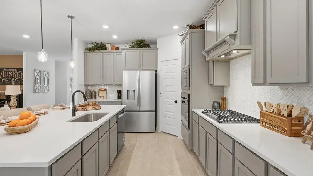 Furnished interior in a model home at The Woods in Lumberton (Image 7).