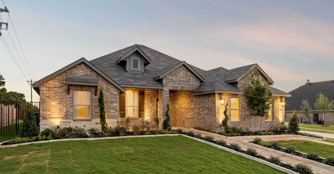 Front exterior of a home in the Mountain Valley Lake community, located in Burleson, TX (Image 6). Front exterior of a home in the Mountain Valley Lake community, located in Burleson, TX (Image 6).
