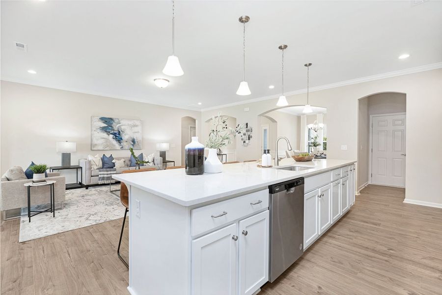 Furnished interior in a model home at Edgewater - The Greens in Lancaster (Image 6).