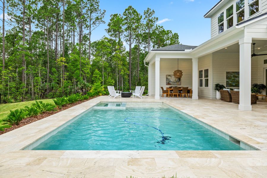 Exterior details of a home in Hidden Creek at SilverLeaf 80' Gold Series, St. Augustine (Image 24).