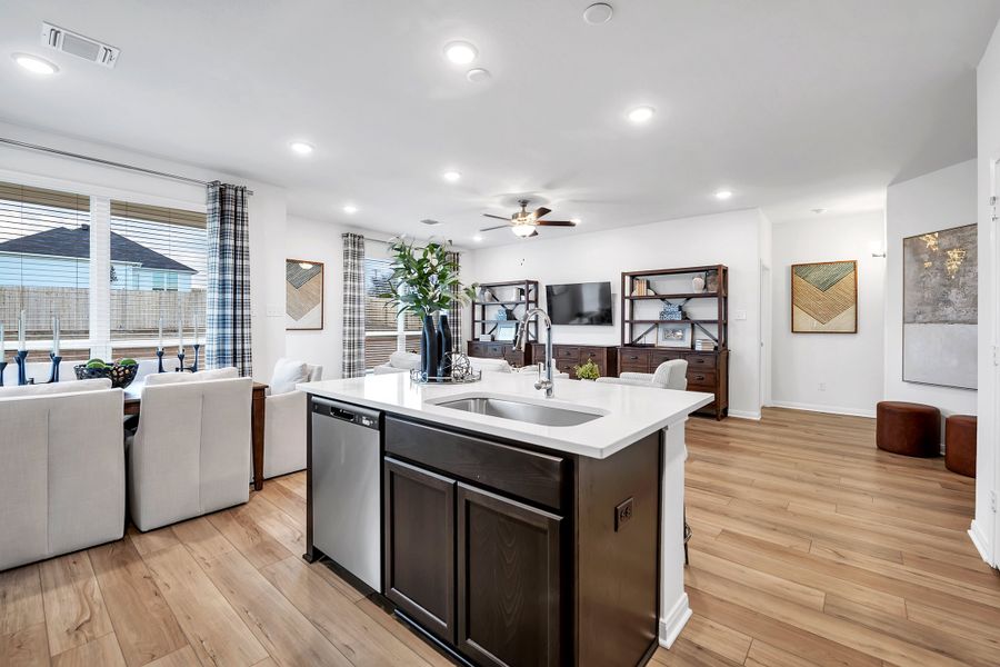 Furnished interior in a model home at The Village at Elm Creek in Troy (Image 12).