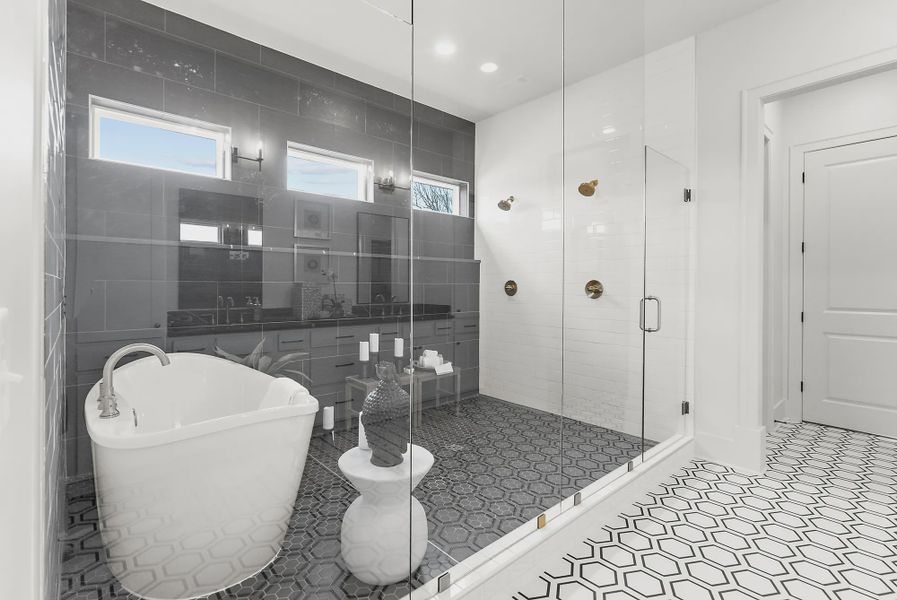 Furnished interior in a model home at Reeds Vale in Franklin (Image 10).