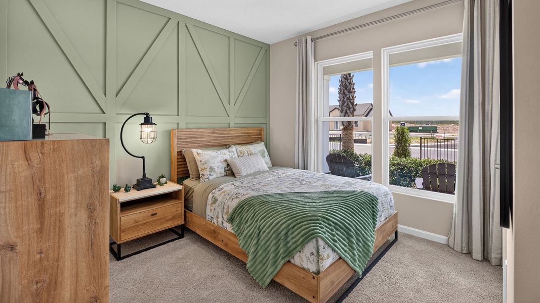 Furnished interior in a model home at Bridle Creek in Jacksonville (Image 24).