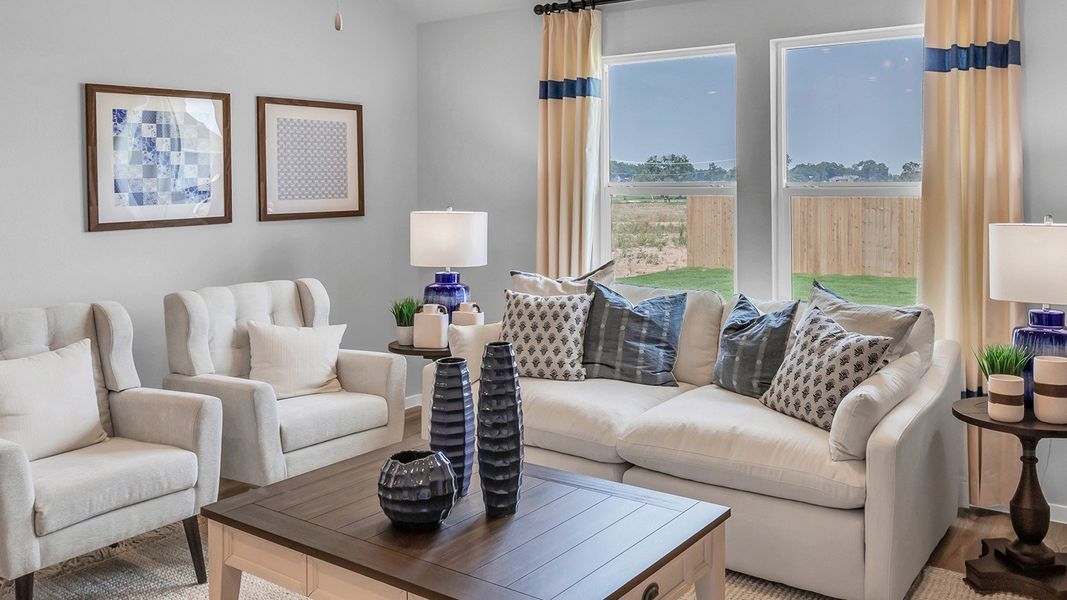 Furnished interior in a model home at Cornerstone in Rockdale (Image 11).