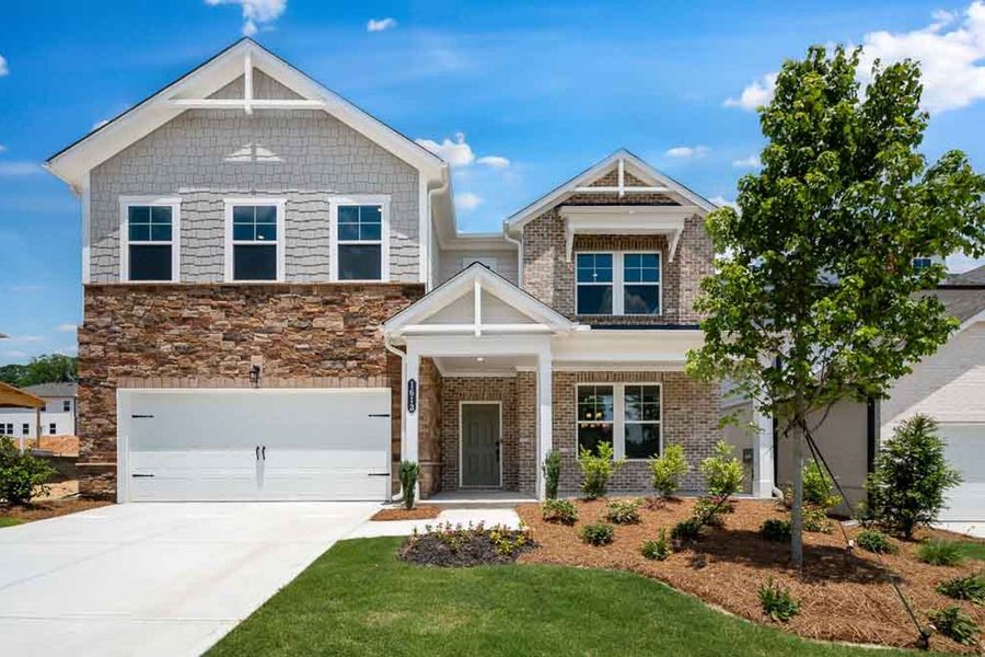 Front exterior of a home in the Nichols Farm community, located in Dacula, GA (Image 1). Front exterior of a home in the Nichols Farm community, located in Dacula, GA (Image 1).