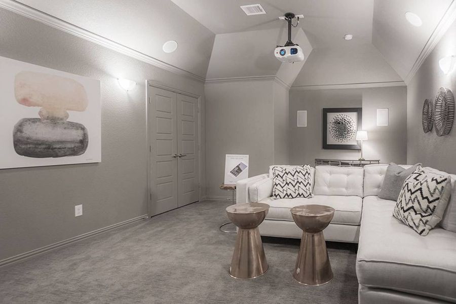 Furnished interior in a model home at Cambridge Estates in Prosper (Image 24).
