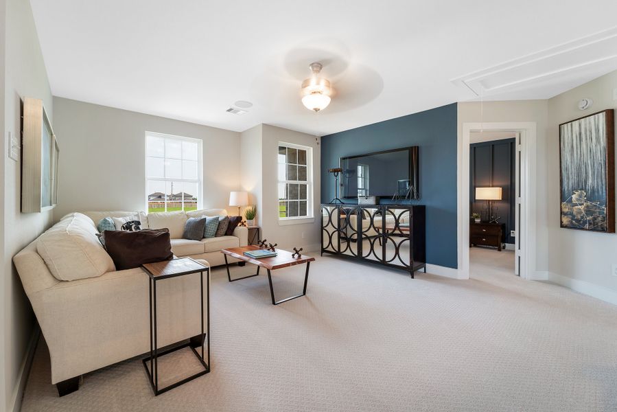 Furnished interior in a model home at Bluestem in Brookshire (Image 41). Furnished interior in a model home at Bluestem in Brookshire (Image 41).