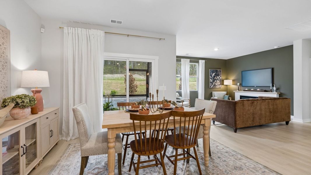 Furnished interior in a model home at Reserve at Hickory Ridge in Columbia (Image 8).
