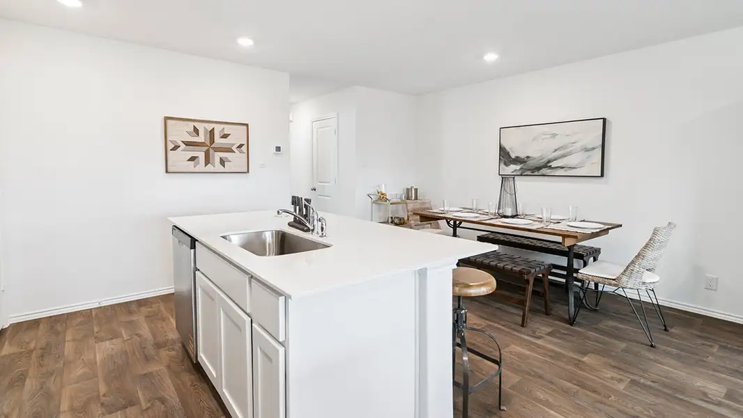 Furnished interior in a model home at Blue Ridge Ranch in San Antonio (Image 10).