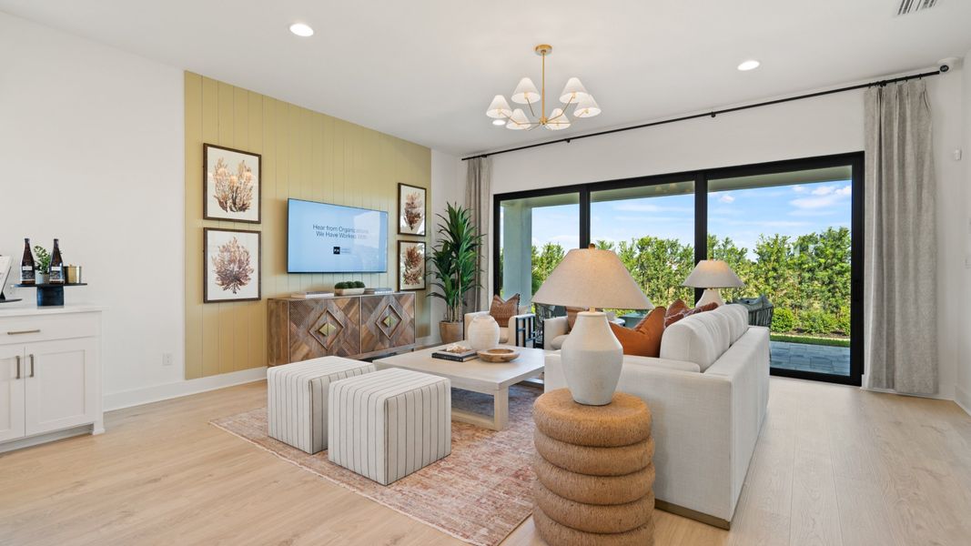 Furnished interior in a model home at Mandarin Grove in Palmetto (Image 9). Furnished interior in a model home at Mandarin Grove in Palmetto (Image 9).