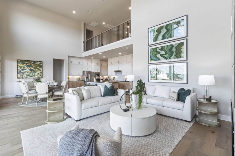 Furnished interior in a model home at Crescent Bluff in Georgetown (Image 10).