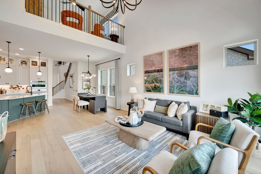 Furnished interior in a model home at Prairieland Village - Grove Collection in Cypress (Image 11). Furnished interior in a model home at Prairieland Village - Grove Collection in Cypress (Image 11).