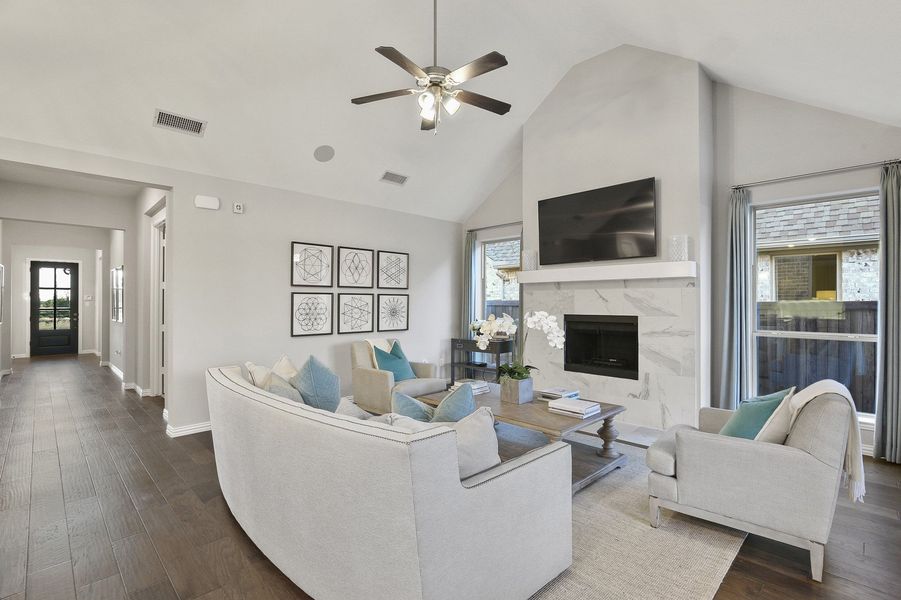 Plan 1523 in Lilyana Living Room Photo by American Legend Homes