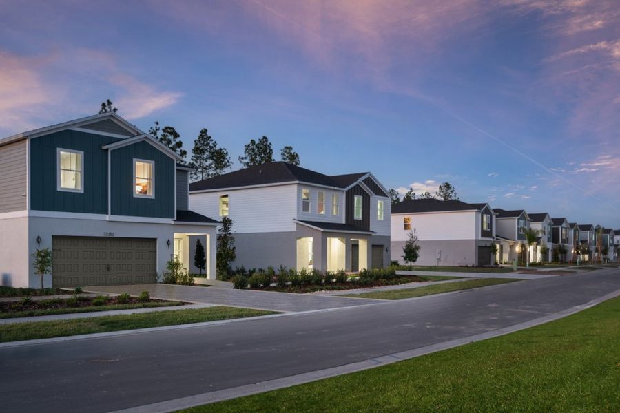 Front exterior of a home in the Two Rivers community, located in Zephyrhills, FL (Image 4).