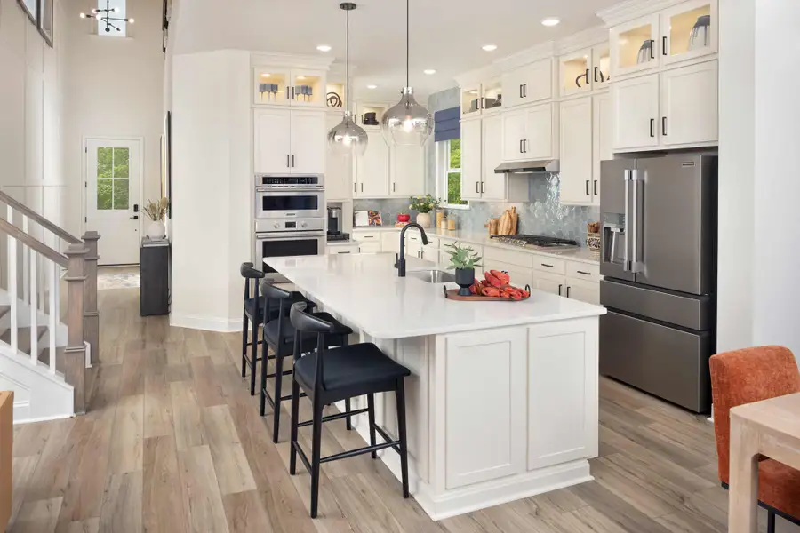 Furnished interior in a model home at The Reserve at Cadia Village in Matthews (Image 3). Furnished interior in a model home at The Reserve at Cadia Village in Matthews (Image 3).