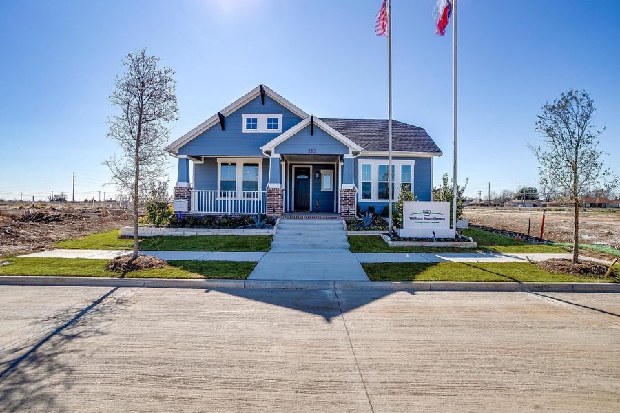 Front exterior of a home in the MidTowne community, located in Midlothian, TX (Image 1).