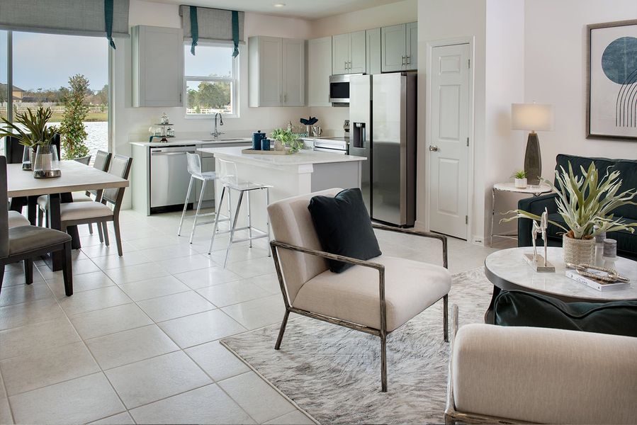 Furnished interior in a model home at Townwalk at Babcock Ranch in Punta Gorda (Image 23).