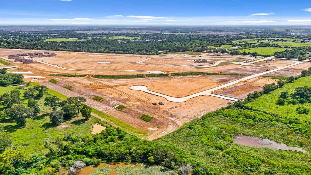 Site preparation and early development at Sunset Valley in Hockley, TX (Image 31).