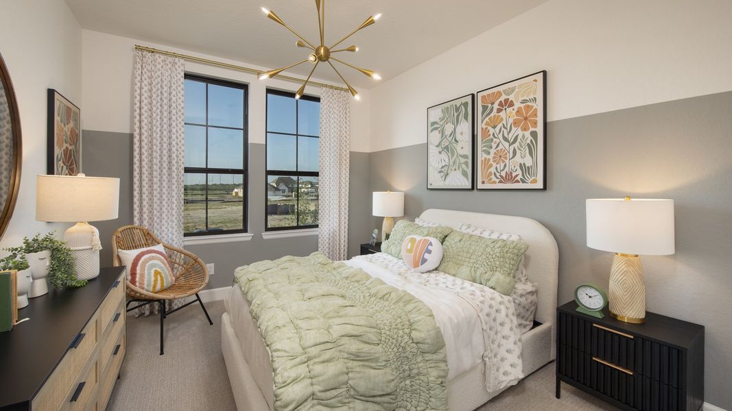 Furnished interior in a model home at Haby Hill 60' in San Antonio (Image 15). Furnished interior in a model home at Haby Hill 60' in San Antonio (Image 15).