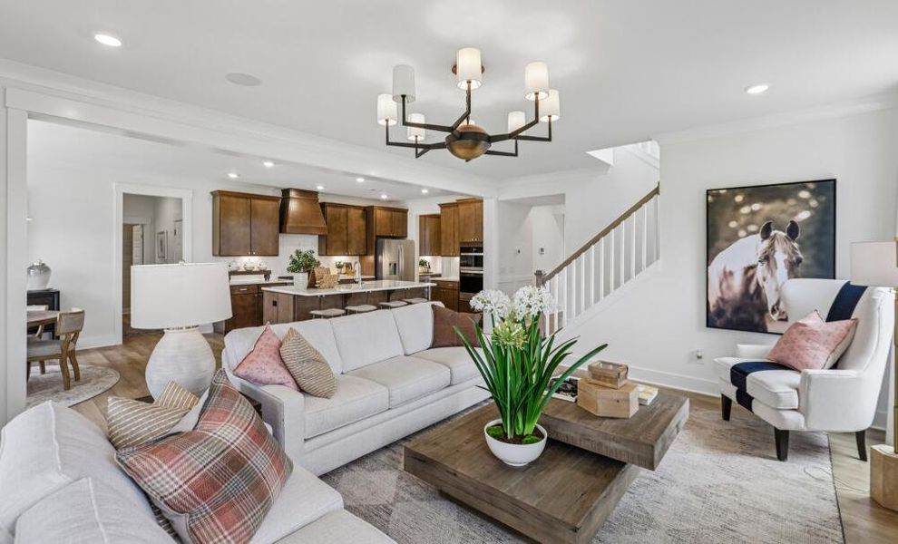 Furnished interior in a model home at Cedar Ridge in Angier (Image 24).