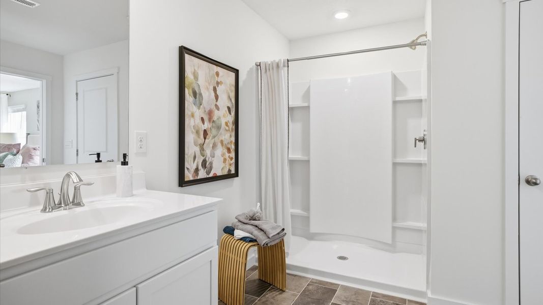 Furnished interior in a model home at Belhaven in Knoxville (Image 29).