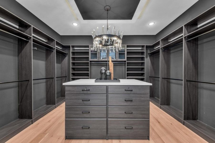 Furnished interior in a model home at Hampton Lakes in Sarasota (Image 158).