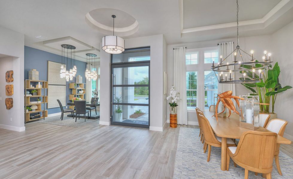 Furnished interior in a model home at Brown's Landing Creekside in Port Orange (Image 13). Furnished interior in a model home at Brown's Landing Creekside in Port Orange (Image 13).
