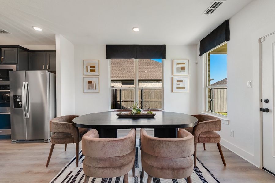 Furnished interior in a model home at Mustang Meadows in Waller (Image 19). Furnished interior in a model home at Mustang Meadows in Waller (Image 19).