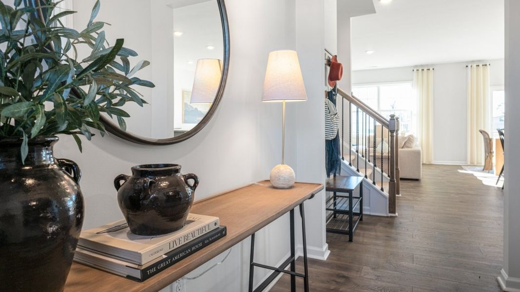 Furnished interior in a model home at The Estates at Edinborough in Gibsonville (Image 5).