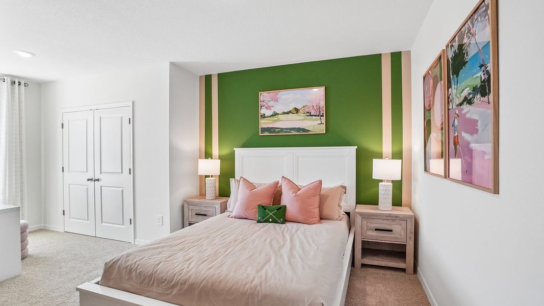 Furnished interior in a model home at Sanctuary at Citrus Park Townhomes in Tampa (Image 22).