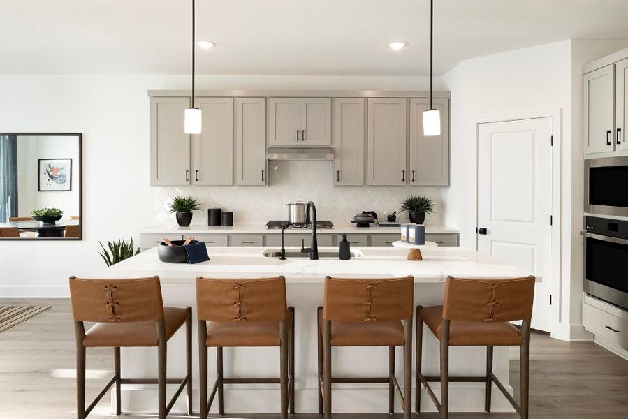 Furnished interior in a model home at Parkton Square in Kyle (Image 4). Furnished interior in a model home at Parkton Square in Kyle (Image 4).