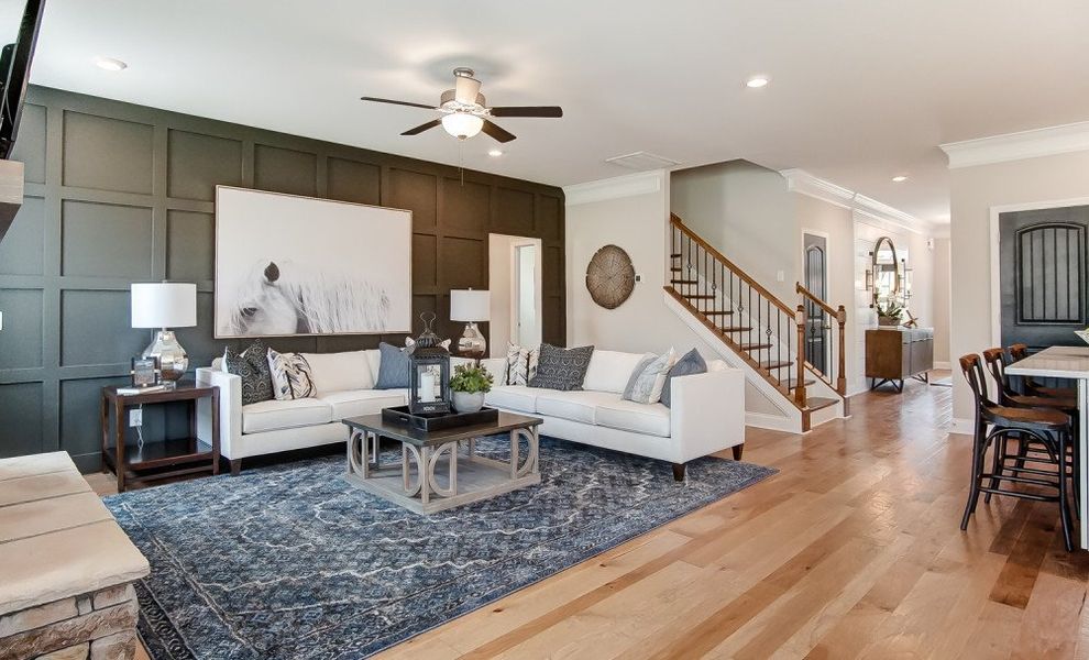 Furnished interior in a model home at Carraway in Greensboro (Image 33).