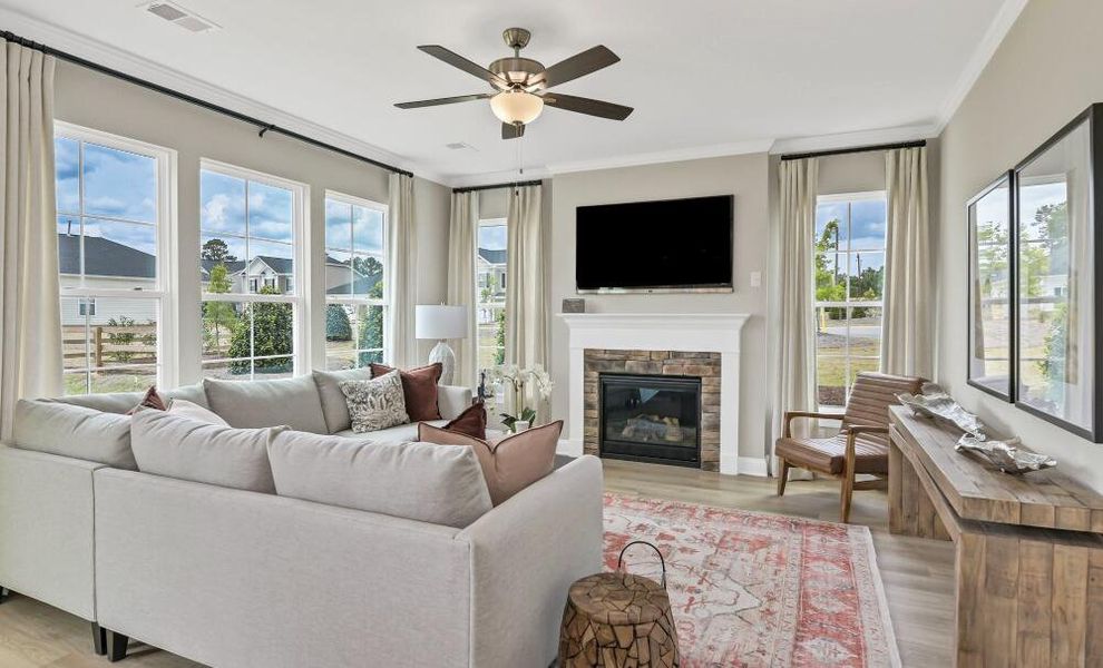 Furnished interior in a model home at Black Forest Pointe in Benson (Image 14).