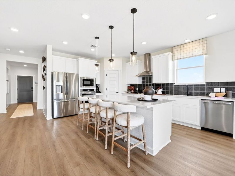Furnished interior in a model home at Parks at Foster Crossing in Anna (Image 8).