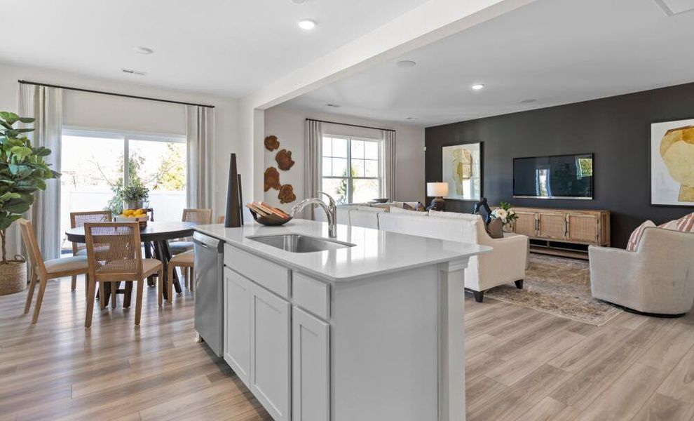 Furnished interior in a model home at Chandler Ridge in McLeansville (Image 12).